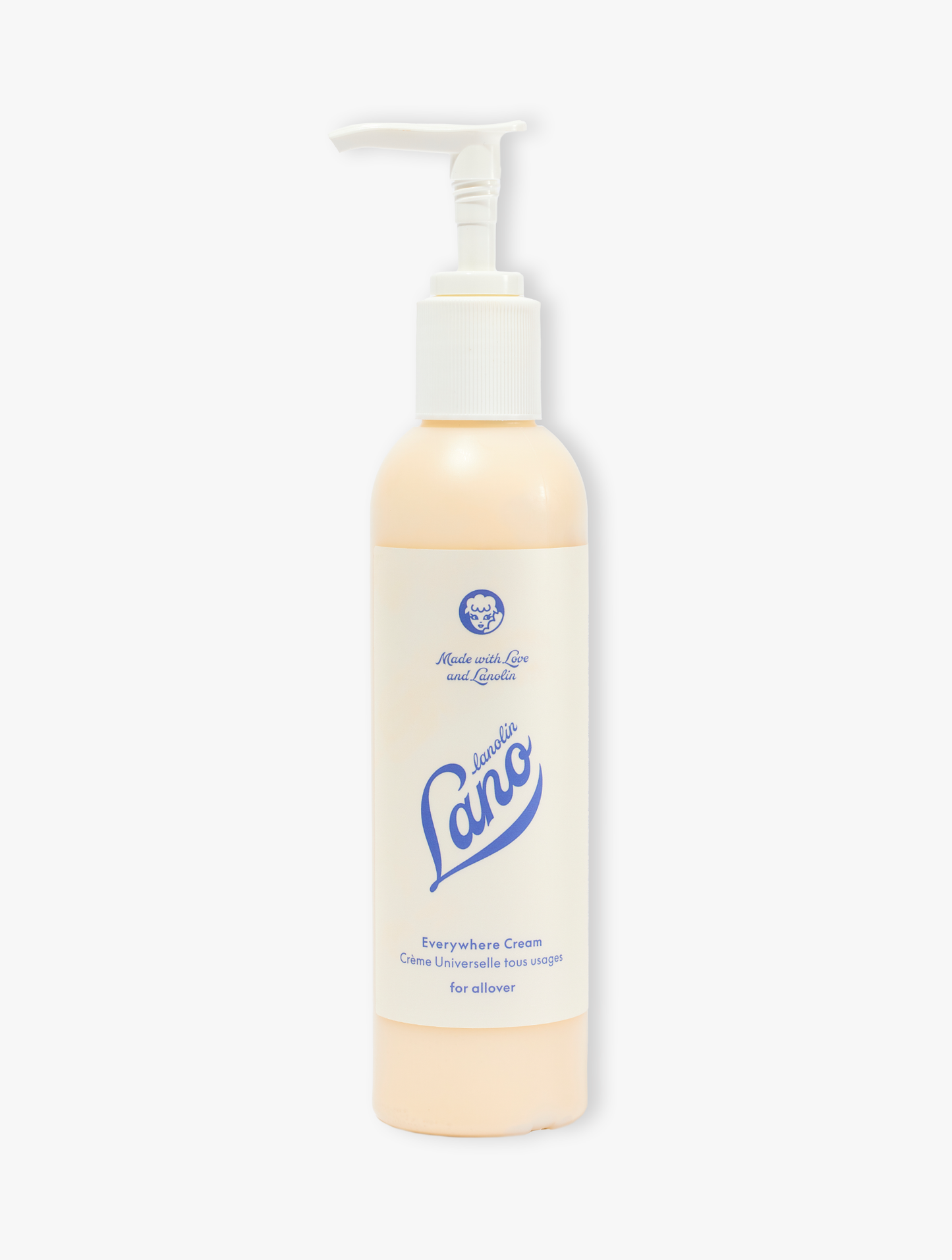 Lanolips everywhere cream 200ml pump size bottle.