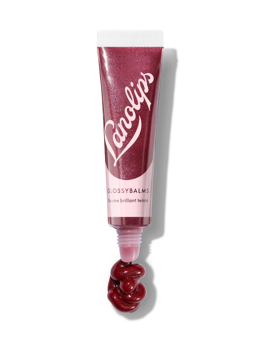 Lanolips' Glossy Balm Berry squeezed