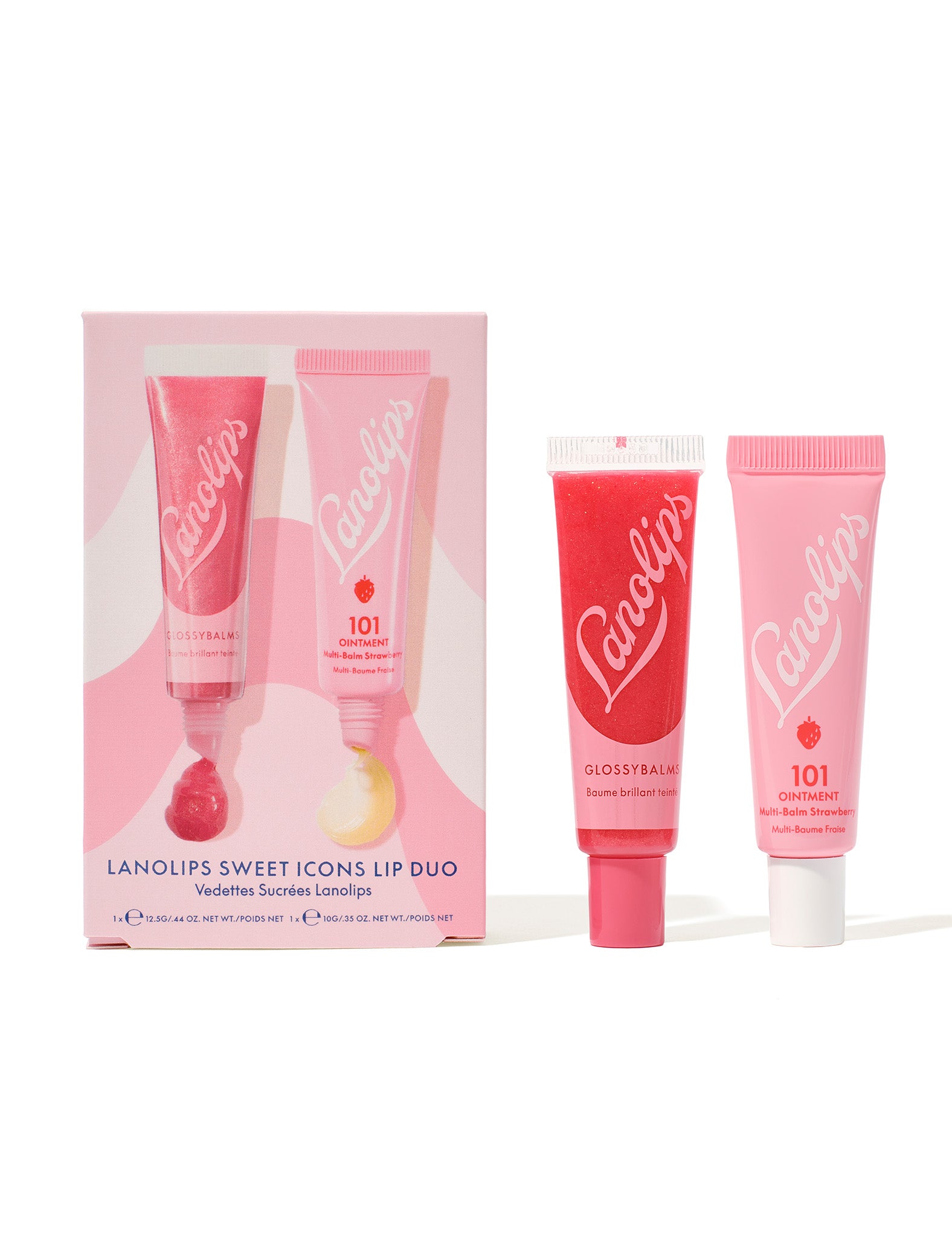Sweet Icons Lip Duo - 101 Strawberry + Glossy Balm Candy