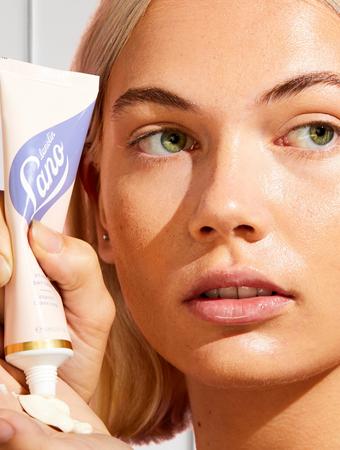 Model using Face Base + Vitamin E Day Cream